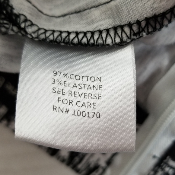 VALERIE BERTINELLI black and white print skirt - Picture 6 of 8